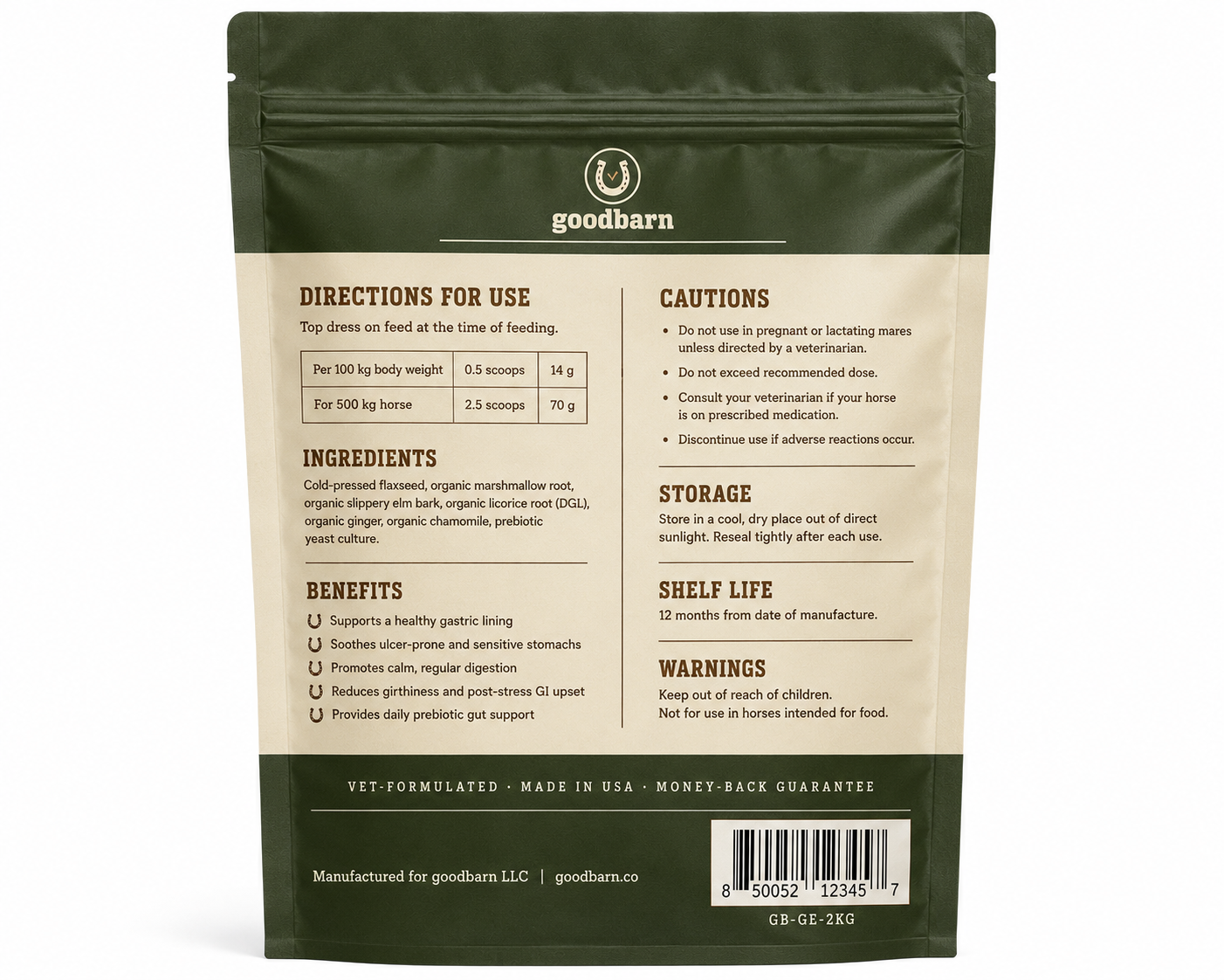 GutEase — Daily Horse Gut & Ulcer Support Supplement