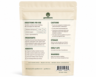 MetaSupport — Metabolic Support for Easy-Keeper Horses